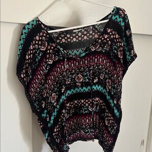 Floral Patterned Women's Top